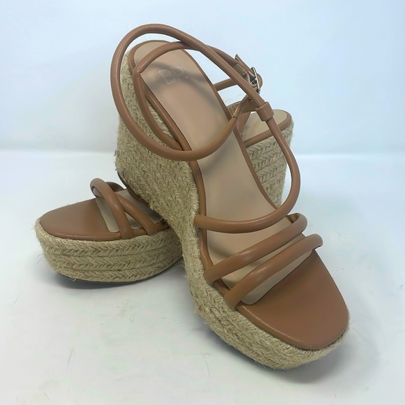 bp Shoes - BP Nude Platform Heel Espadrille Sandals Size 8.5 Excellent Condition